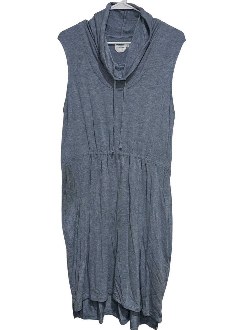 Simply Vera Vera Wang Simply Breathe Blue Heather Cowl Neck Dress Large Lounge